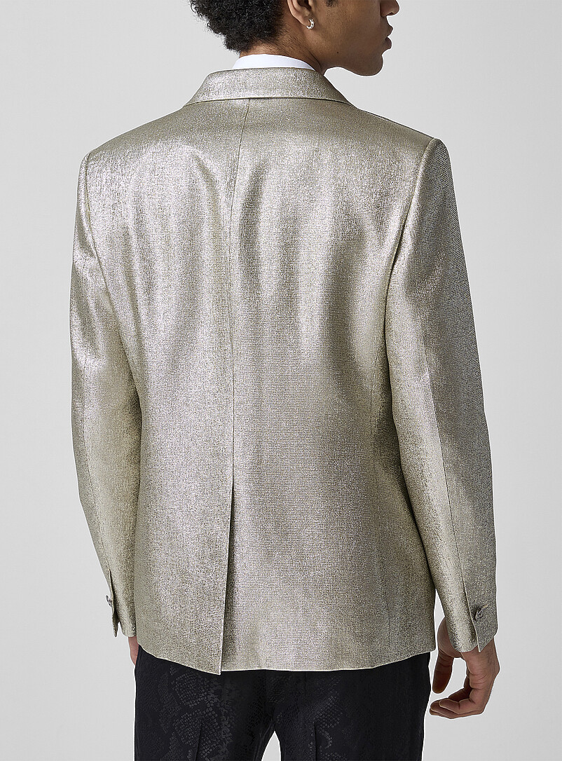 Golden Lurex single-button suit jacket product image 3