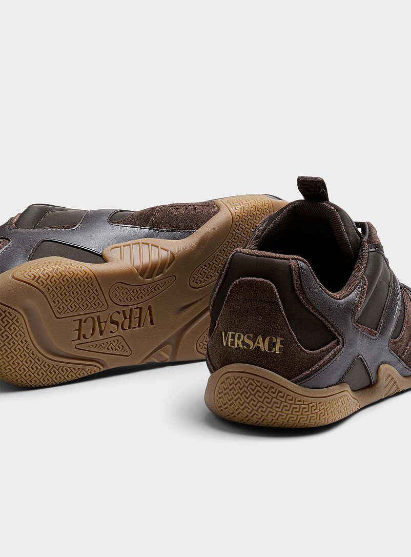 Galaxia brown leather sneakers Men product image 2