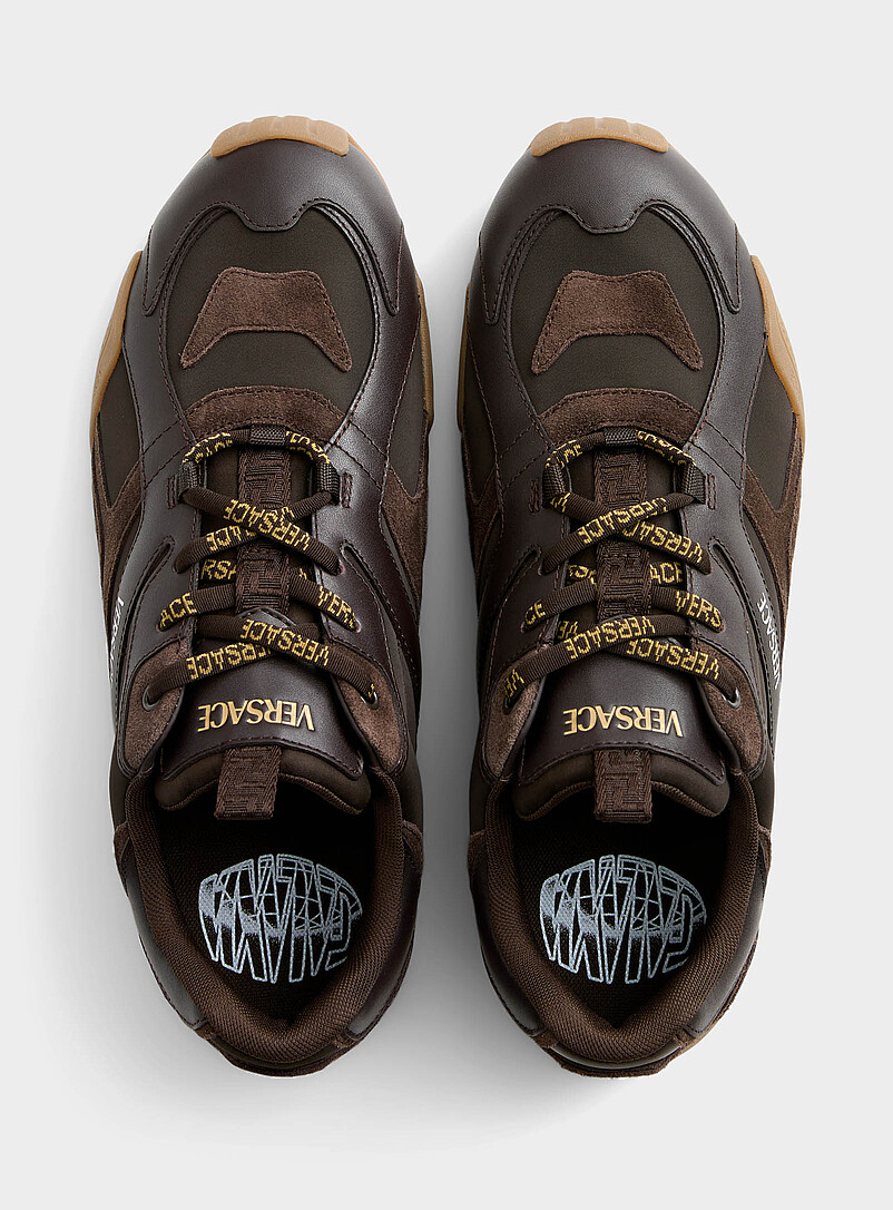 Galaxia brown leather sneakers Men product image 3