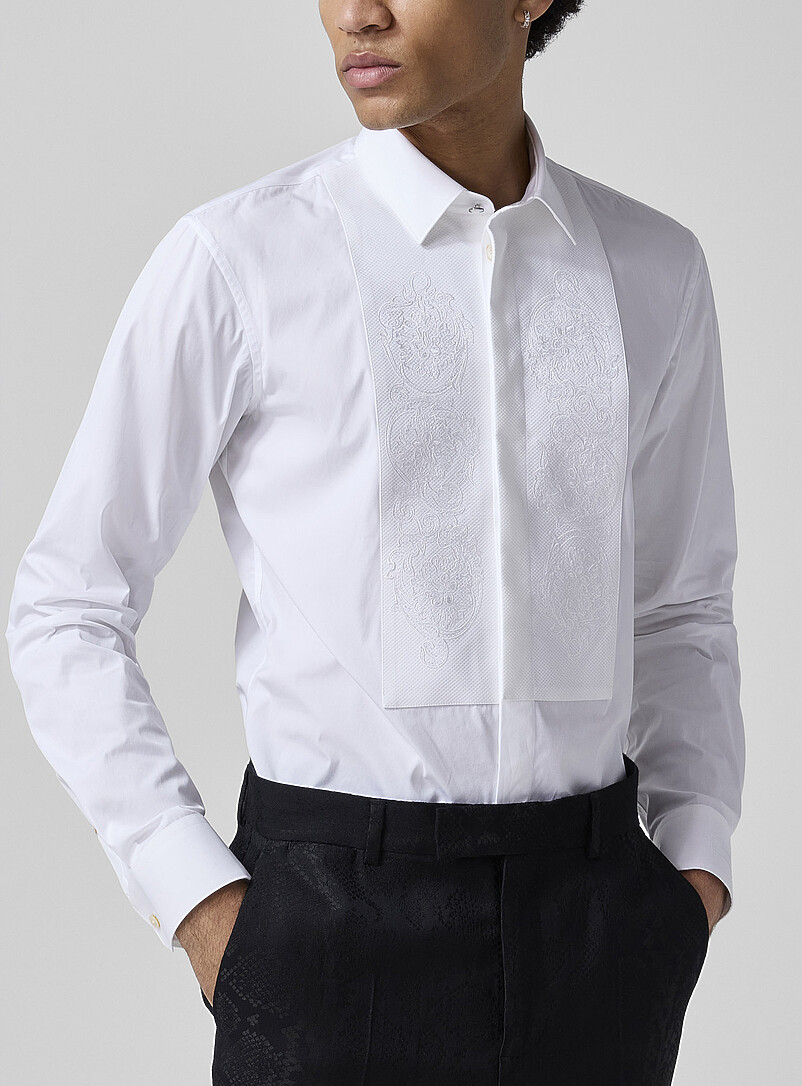 Barocco Embroidered Bib Shirt