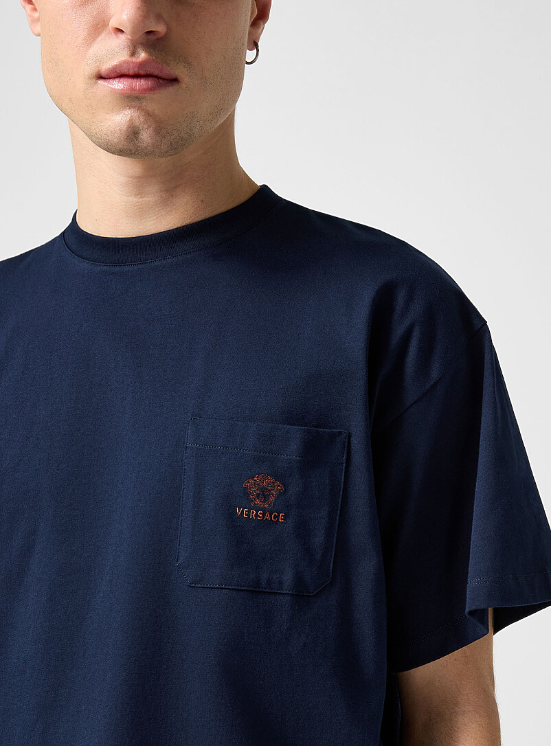 Embroidered pocket boxy-fit T-shirt product image 2