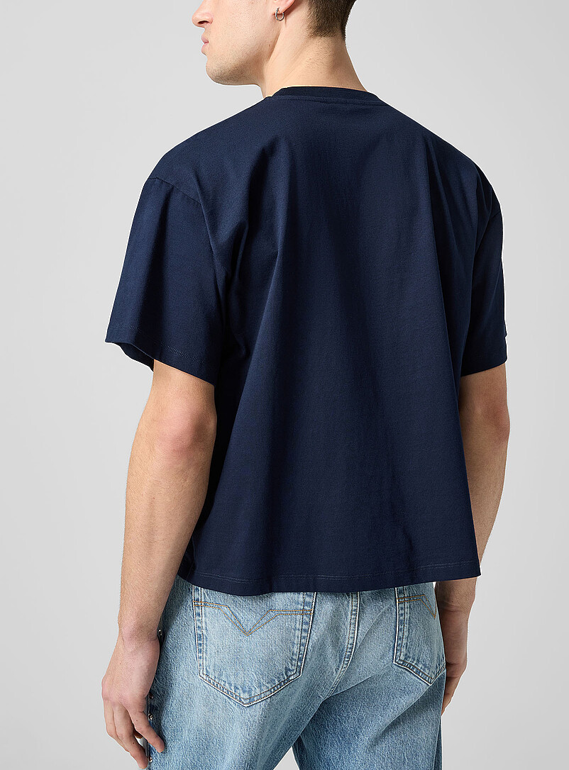Embroidered pocket boxy-fit T-shirt product image 3