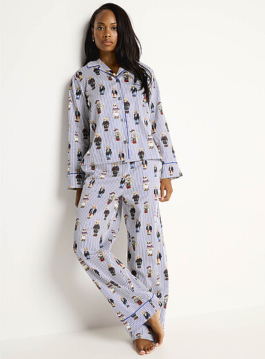 Boboli Ensembles Pyjama en velours animal pour bébé-Bleu bleu Boboli Ensembles Pyjama en velours animal pour bébé-Bleu bleu