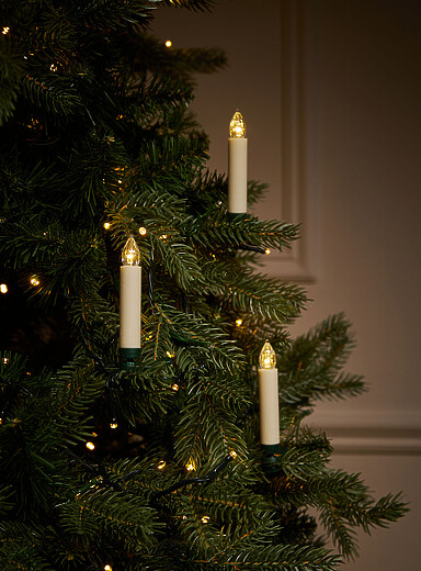 White LED tree candles Set of 10 <b>Christmas Collection</b>