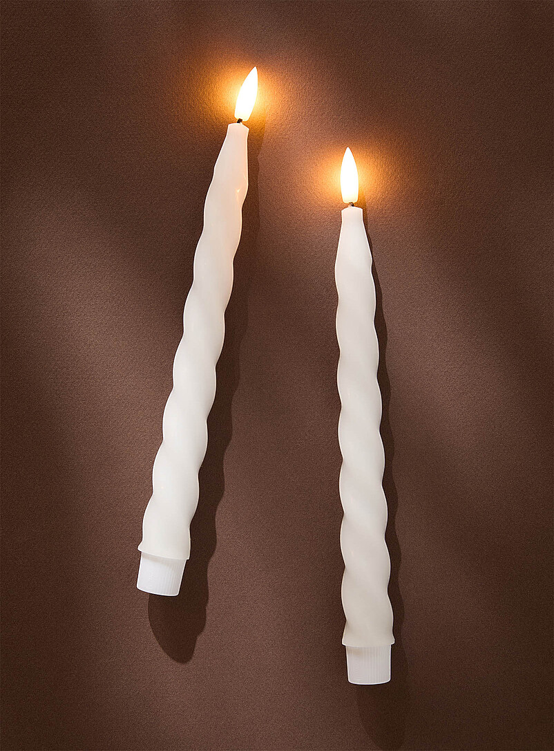 Twisted LED candles Set of 2 product image 2