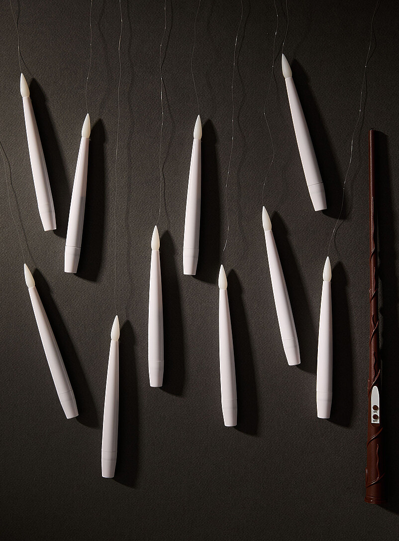 Floating LED candles and wand Set of 10 Halloween Collection product image 2