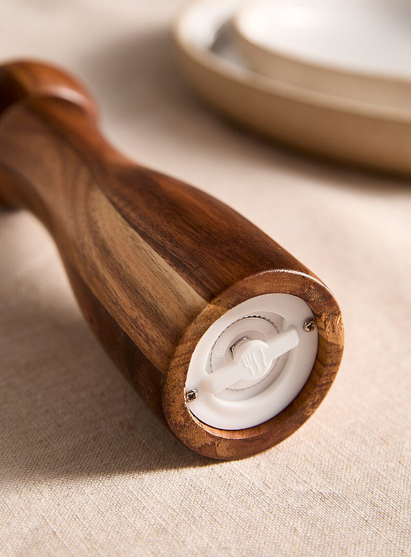 Acacia wood pepper mill product image 2