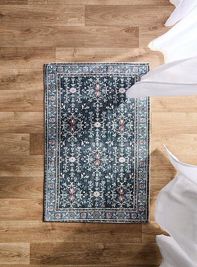 Le tapis style persan fleurs du pass&eacute; 60 x 90 cm