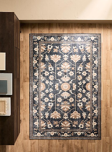 Le tapis imprim&eacute; fleurs du d&eacute;sert 120 x 180 cm