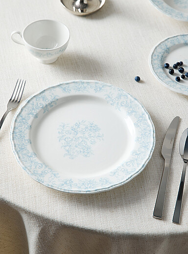 L'assiette c&eacute;ramique po&eacute;sie florale