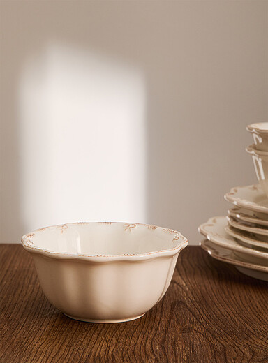 Embossed bows small bowl