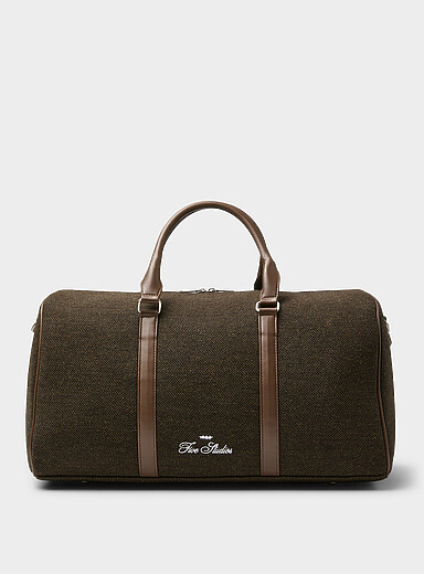 Le sac polochon tweed chevrons
