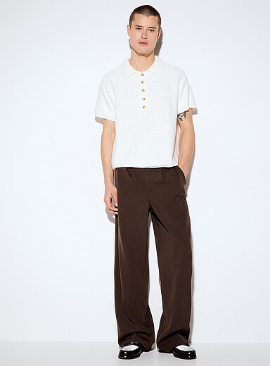 Fluid pleated pant <b>Straight fit</b>