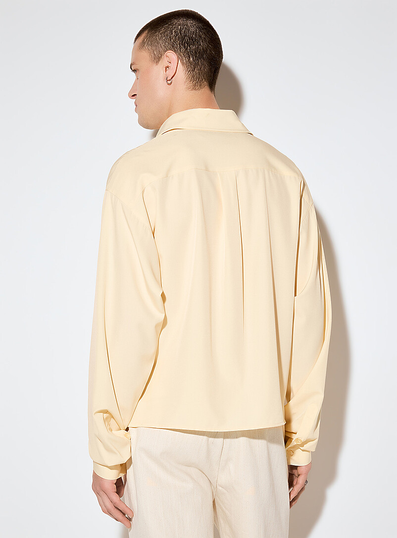 FIVE STUDIOS Baby Blue Fluid pastel shirt for men