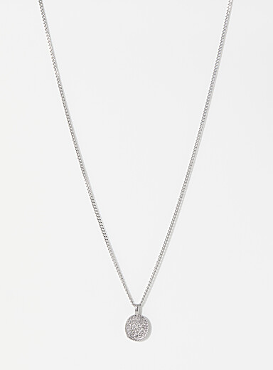 FIVE STUDIOS: Le collier pendentif gravure cowboy Argent pour homme