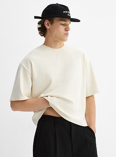 Le t-shirt ample &eacute;court&eacute; coton pima