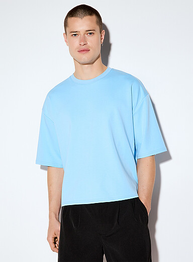 Le t-shirt ample &eacute;court&eacute; coton pima