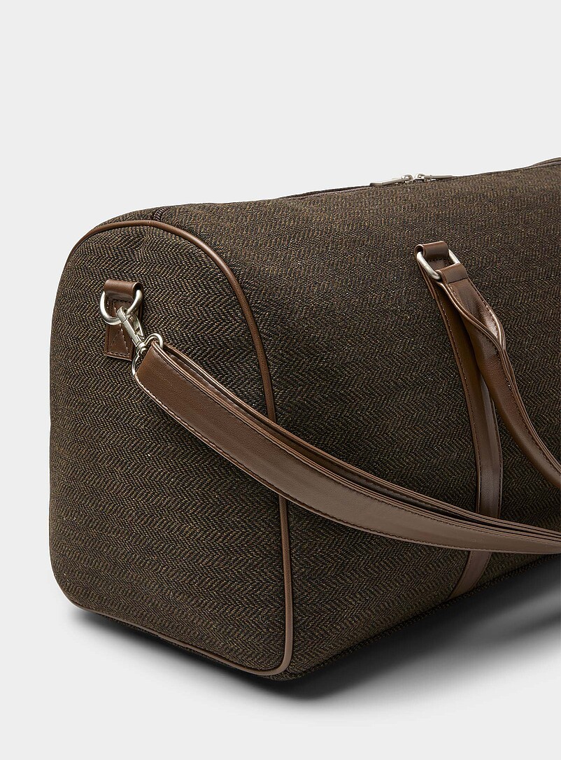 Herringbone tweed duffle bag product image 2