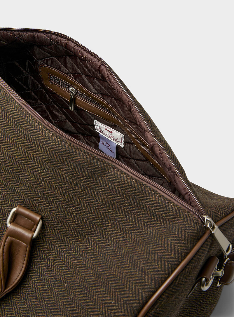 Herringbone tweed duffle bag product image 3