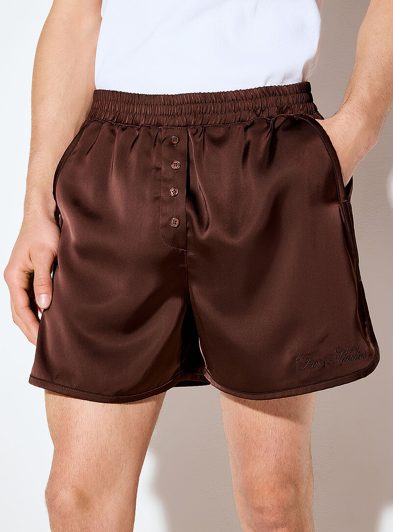 Coffee satiny short product image 2