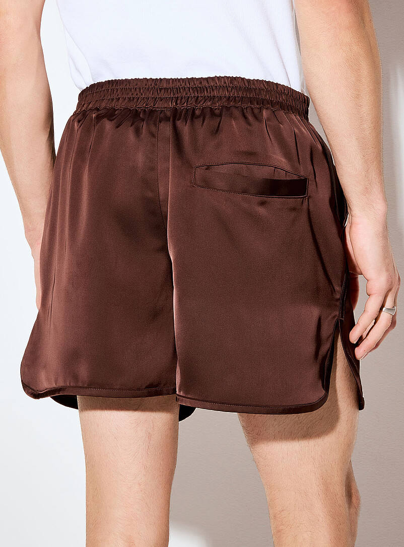 Coffee satiny short product image 3