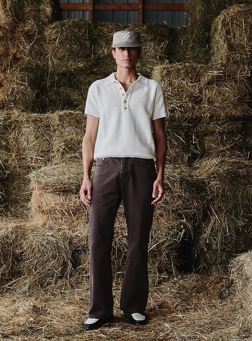 Minimalist knit polo product image (primary)