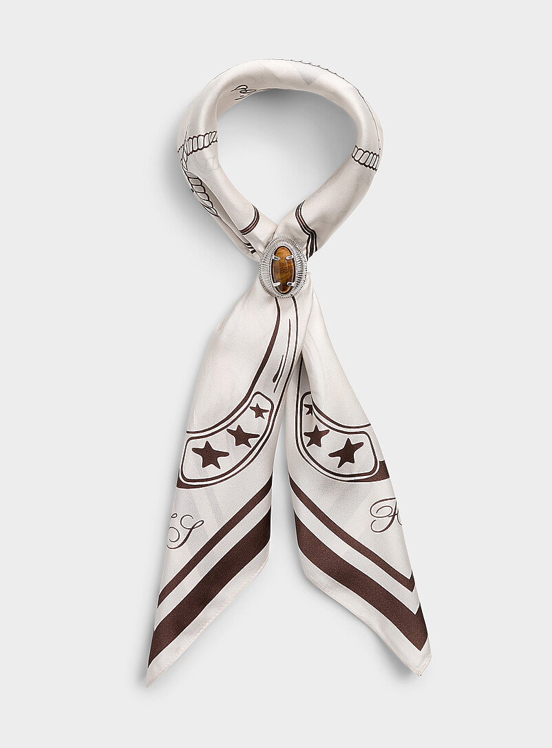 Western pattern tie scarf product image (primary)