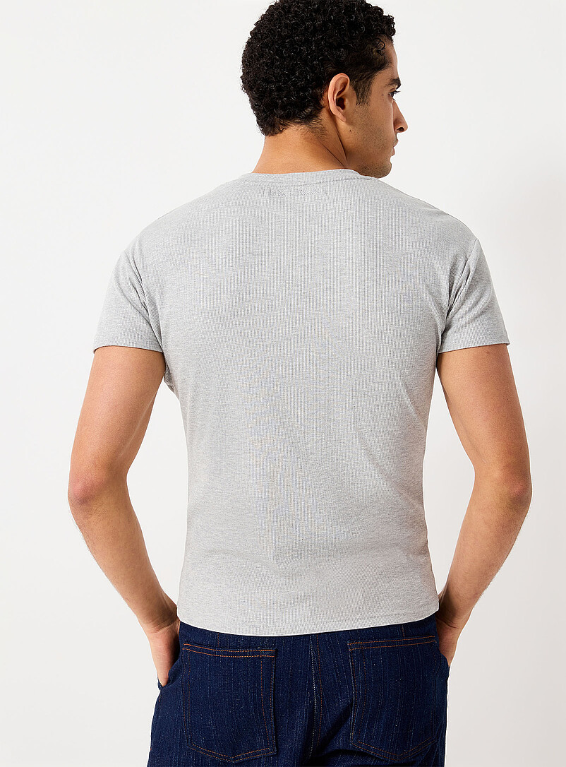 Ribbed Henley T-shirt product image 2