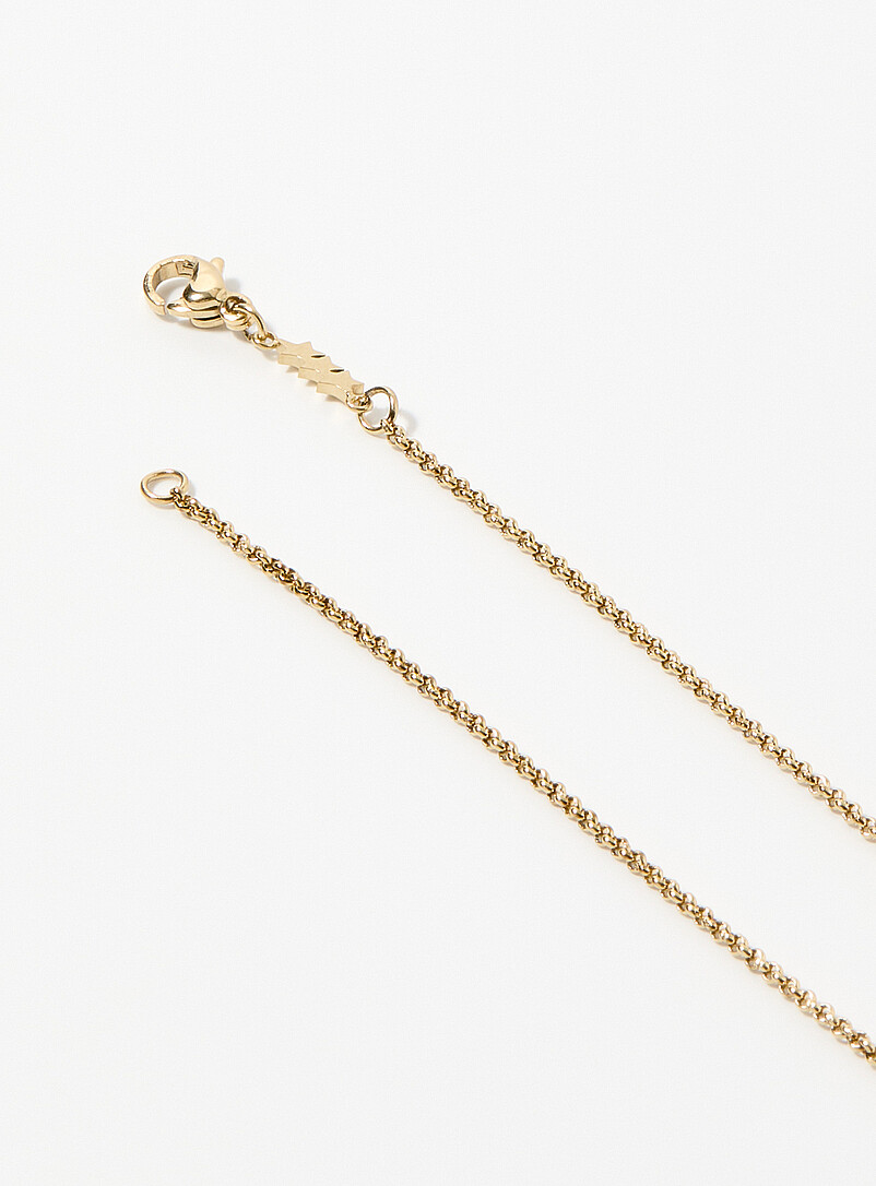 Textured rectangle pendant necklace product image 2