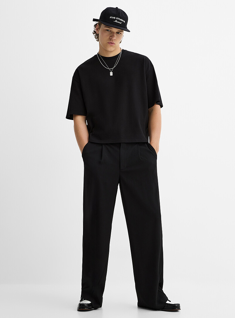 Oversized cropped Pima cotton T-shirt product image 2