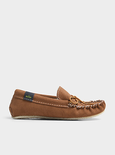Bastien Industries: Le mocassin su&egrave;de Nelly Femme <b>Fait au Canada</b> Miel - Chameau pour femme