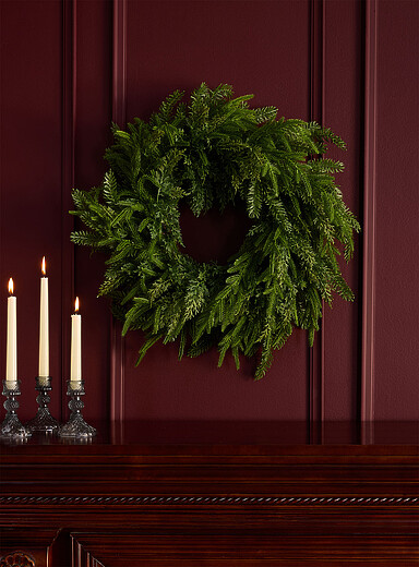 Artificial fir leaf wreath 55 cm in diameter <b>Christmas Collection</b>