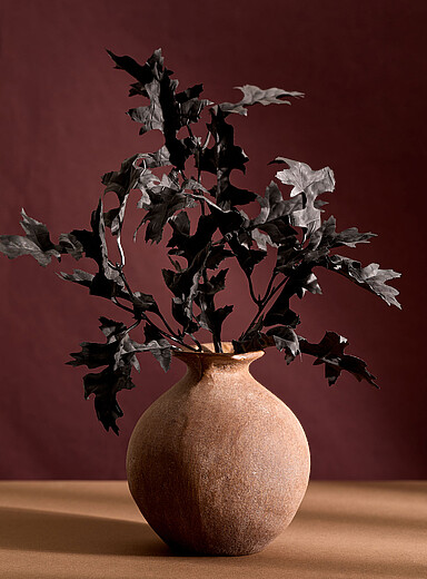 Artificial black leaves branch <b>Halloween Collection</b>