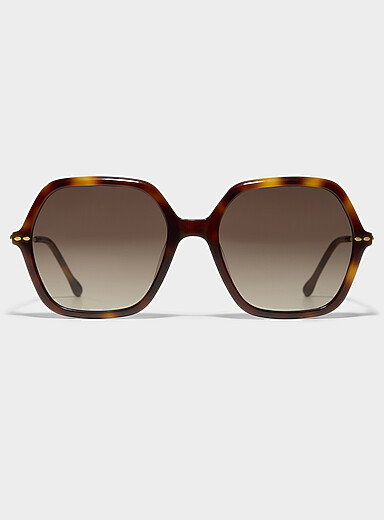 Lunettes De Soleil Linda Farrow - Modèle Rond Surdimensionné LFL660C2, Titane Plaqué Or, Neuves Avec étiquettes