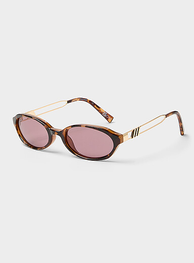 Les lunettes de soleil ovales &eacute;troites bimati&egrave;re Lunita
