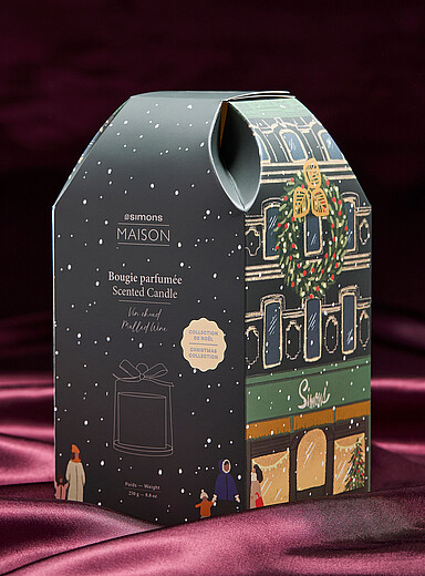 La bougie parfum&eacute;e et son globe en verre Vin chaud <b>Collection de No&euml;l</b>