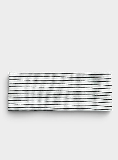 Le large bandeau rayures contraste