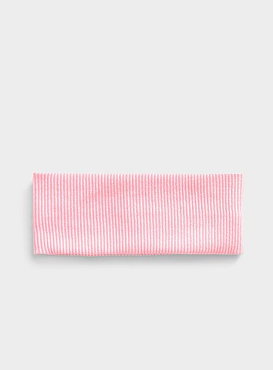 Simons: Le bandeau c&ocirc;tel&eacute; Rose pour femme