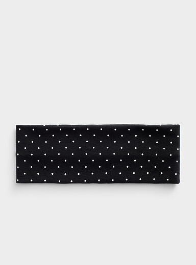 Le large bandeau &agrave; pois