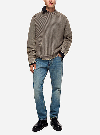 Won Hundred: Le jean fusel&eacute; Archer Bleu pour homme