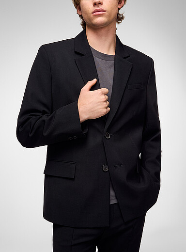 Won Hundred: Le veston carr&eacute; Frank Noir pour homme