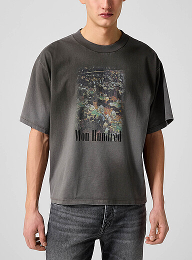 Won Hundred Grey Houston Casino vintage boxy-fit T-shirt for men