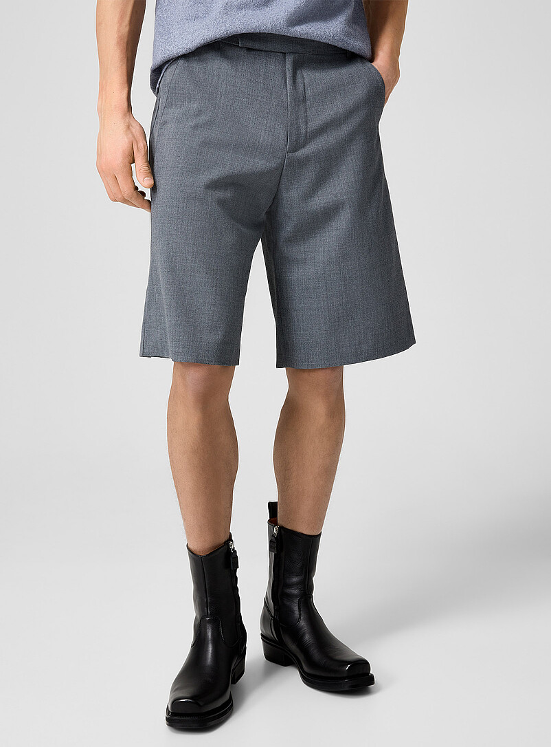 Liam heathered grey Bermuda short product image 2