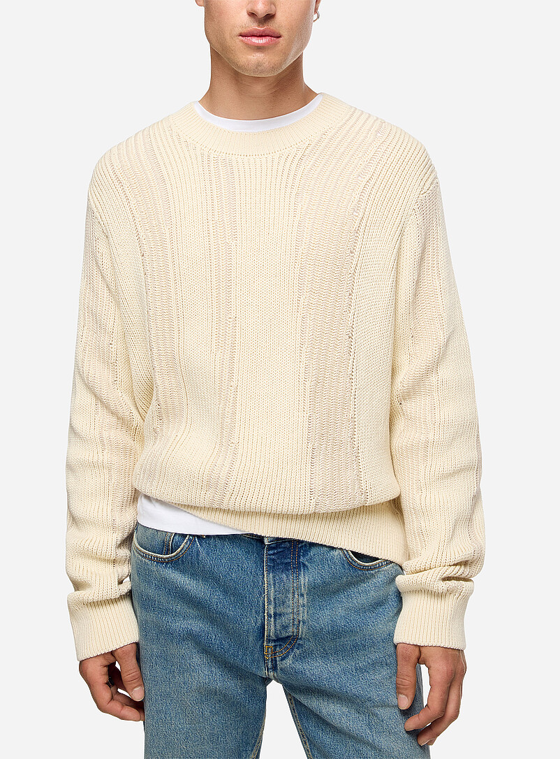 Bently mixed knit sweater product image (primary)