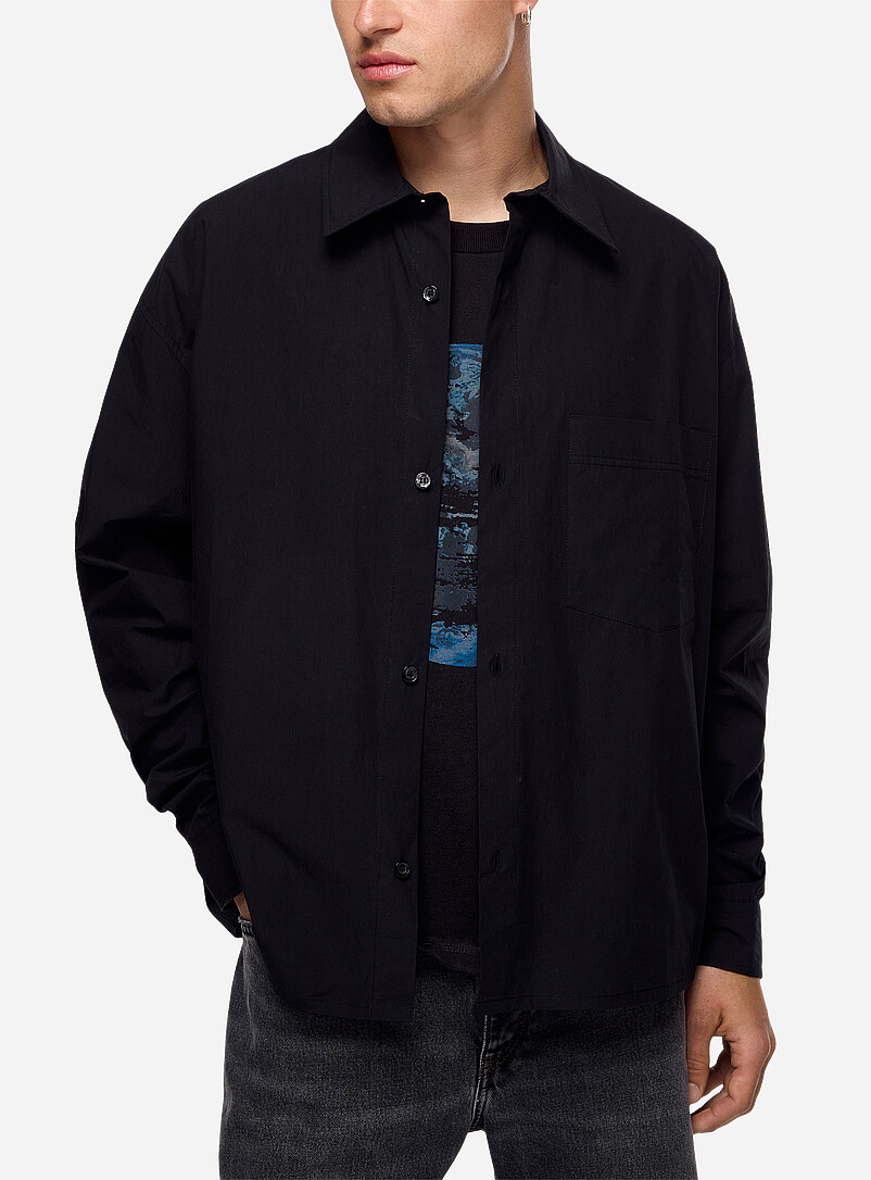 Maza crisp poplin shirt product image (primary)