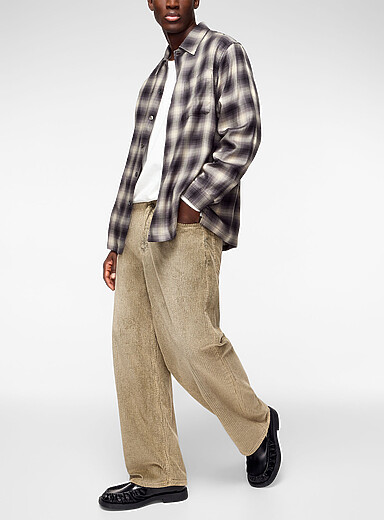 Our Legacy Beige Vast corduroy casual pant for men