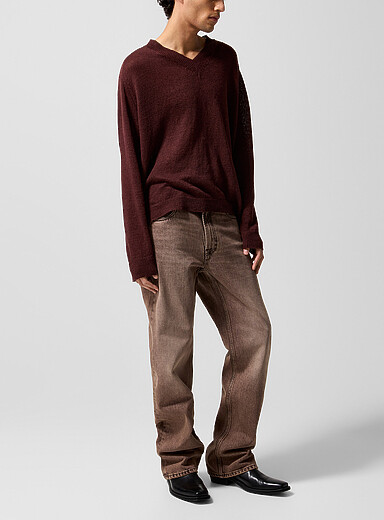 Our Legacy Brown Carlson faded brown jean for men