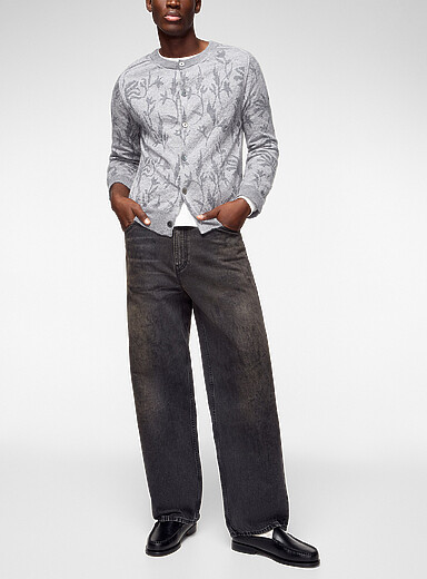 Our Legacy Charcoal Vast dirty look grey jean for men