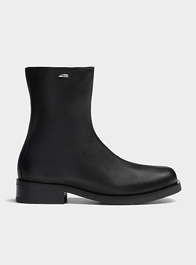 Our Legacy: La botte Camion cuir Homme Noir pour homme