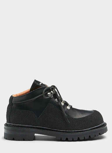 Our Legacy: La botte de randonn&eacute;e en cuir Quest Homme Noir pour homme
